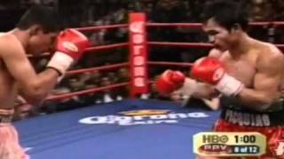 Erik Morales gives Manny Pacquiao a Boxing Lesson 2 of 3