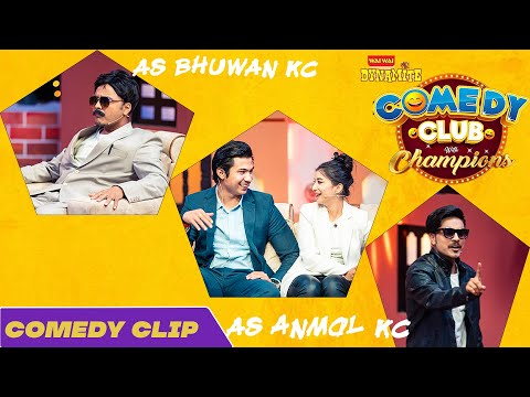 Suman Karki As Bhuwan KC, Pawan As Anmol KC || WAI WAI DYNAMITE COMEDY CLUB WITH CHAMPIONS