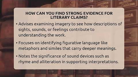 How Can You Find Strong Evidence For Literary Claims? - The Prose Path