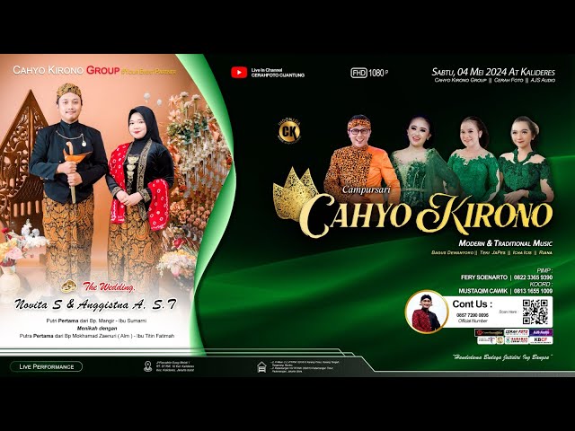 LIVE 🔴CAMPURSARI CAHYO KIRONO - RESEPSI PERNIKAHAN  NOVITA SARI u0026 ANGGISTNA ALAMULHUDA - AJS SOUND class=