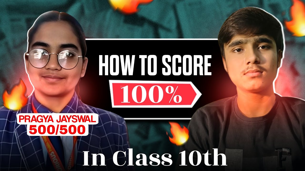 She Scored “100%” in Her Class 10 Boards🤯 *Full Strategy*
