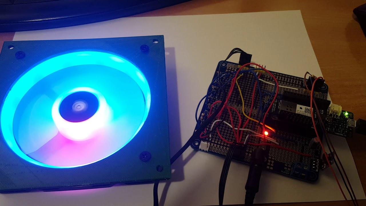 Tilladelse Græsse Endelig Arduino controlled RGB LED Fan (LL120) - YouTube