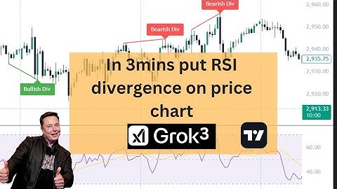In 3mins build TradingView indicator using Ai Grok3 | RSI Divergence on price chart