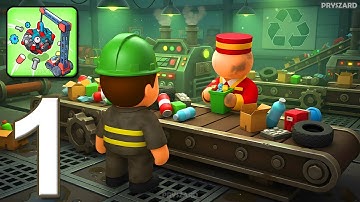 Garbage Factory - Gameplay Walkthrough Part 1 - Turn Trash Into Money (iOS, Android)