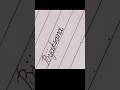 how to write "Bijaksana"...#shorts #writing #cursive #handwriting #tulisantangan
