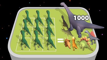 DINO RUSH 3D - Monster Catch Run 🔥 Dinosaur Merge Runner Master