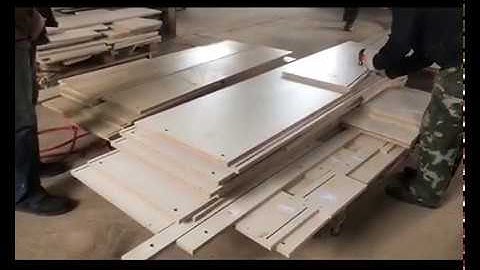 Double working table S1-IV cnc router machine working video in customer