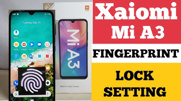 xiaomi mi a3 in disply fingerprint setting new trick | how to set display fingerprint lock mi a3