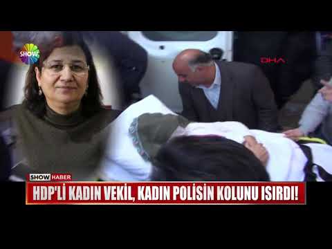 HDP'li kadın vekil, kadın polisin kolunu ısırdı!