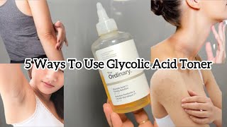 5 Ways To Use Glycolic Acid Toner 🤍 #glycolicacidtoner