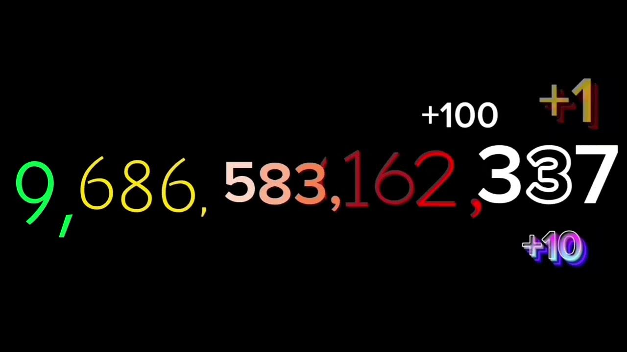Numbers 0 to 1 quadrillion youtube