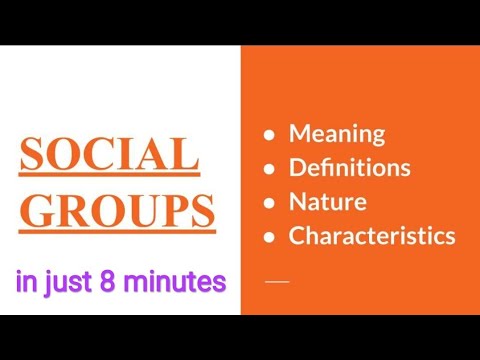 സാമൂഹിക ഗ്രൂപ്പുകൾ-അതിന്റെ അർത്ഥം, നിർവചനങ്ങൾ, സ്വഭാവം, സവിശേഷതകൾ[സാമൂഹ്യശാസ്ത്രം]