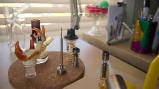 JOP 14mm Chicken Dome on a lemondrop RA Glass Cube