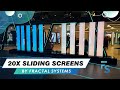 20x sliding screens for taqa  fractal systems