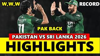 Pakistan vs Sri Lanka ICC T20 World Cup Match Highlights 2026 | SL VS PAK Highlights