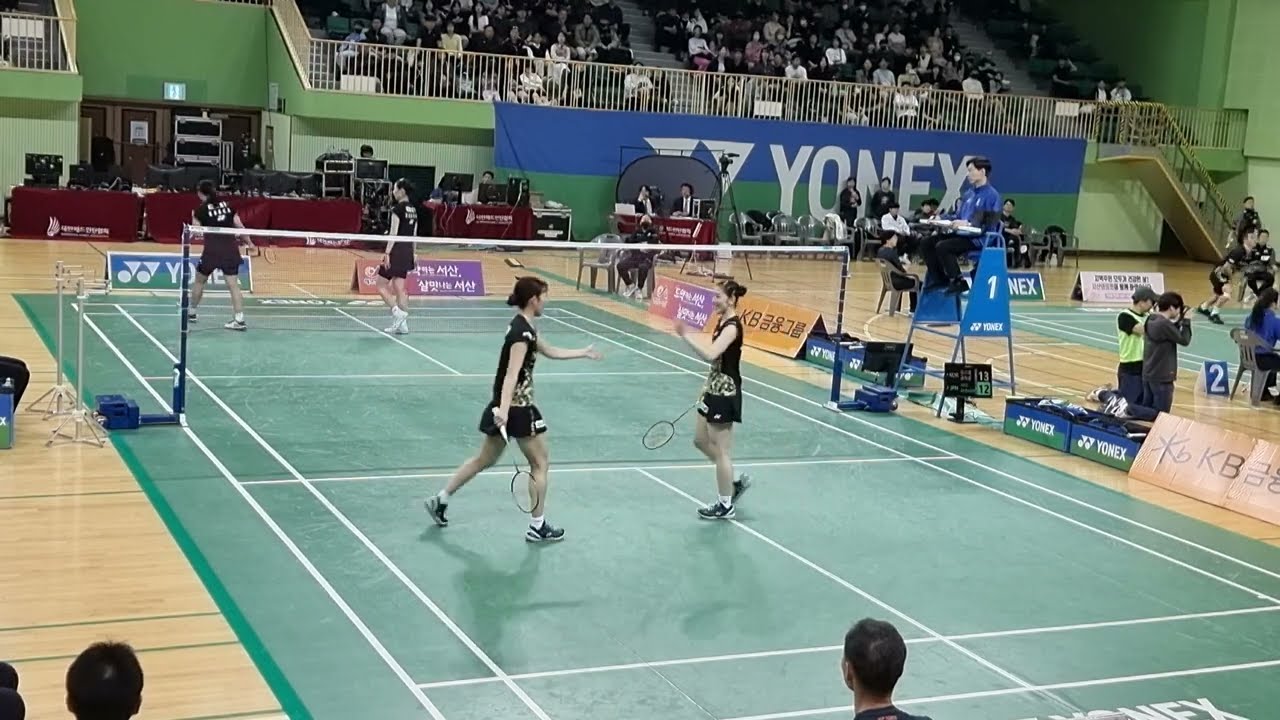 4K 2set 실력과 귀여움을 모두가진 한국일본 여복 ( 공희용 김소영 shida matsuyama )