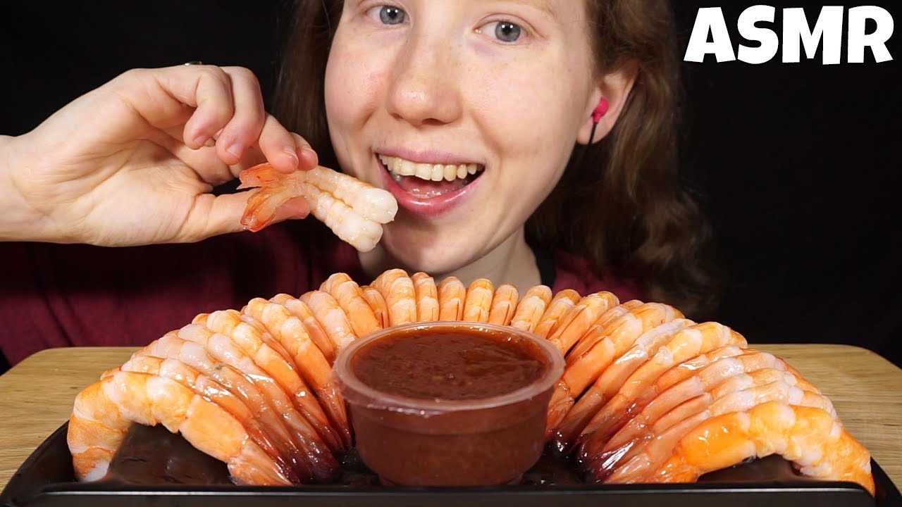 ASMR SHRIMP COCKTAIL MUKBANG (No Talking) EATING SOUNDS