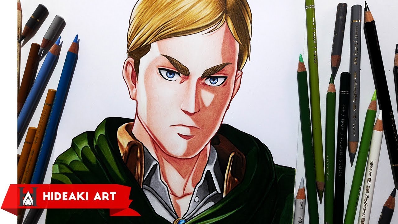 Speed Drawing Erwin Smith || Attack on Titan - YouTube