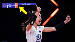 This is the GREATEST Comeback in Thailand Volleyball History !!! Women's VNL 2021