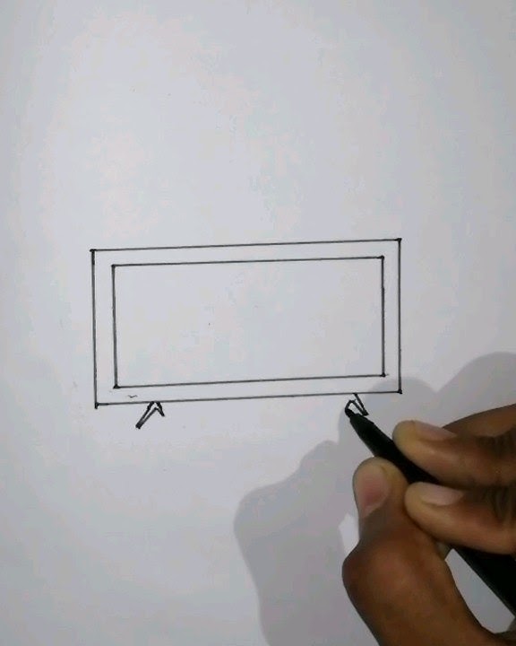 How to Draw a Led Tv Easy Drawing - Television Coloring #shorts