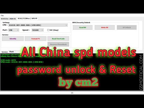 All China Spd Models Password Unlock x Reset By Cm2