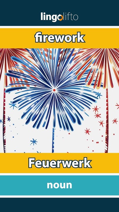 feuerwerk auf englisch