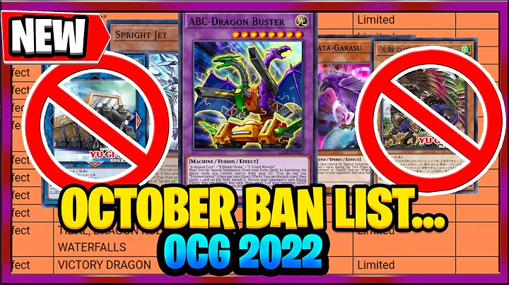 YuGiOh Banlist October 2022 OCG RIP SPRIGHT RIP Tearlaments??? New YuGiOh Banned cards