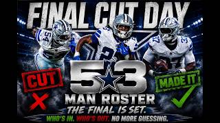 THEY ACTUALLY CUT HIM! Cowboys Final 53 Roster Reaction