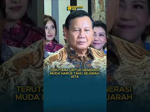 PRABOWO APRESIASI INISIATIF PENGHORMATAN KEPADA BUDAYA INDONESIA