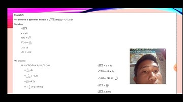Using Differentials to Approximate Radical (Calculus 2)