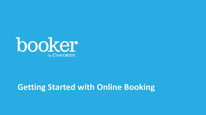 Booker 205: Getting Started with Online Booking