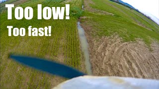 Minimag RC Model - CRASH! Rookie mistake trying basic aerobatic maneuvers