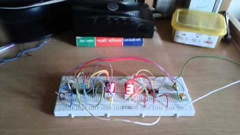 Digital Counter Using cd4026 and 555 Timer