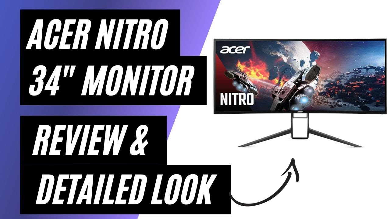 Acer Nitro 34 Class UWQHD Curved Gaming Monitor