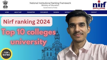 Nirf ranking 2024 - Top BTech college and university #nirfranking #nirf