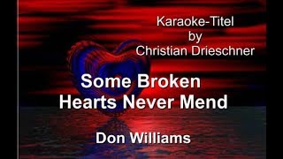 Some Broken Hearts Never Mend - Don Williams - Karaoke chords