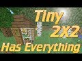 Minecraft 2x2 House | How to make a TINY House in Minecraft | Minecraft Lets Build Tutorial 2019