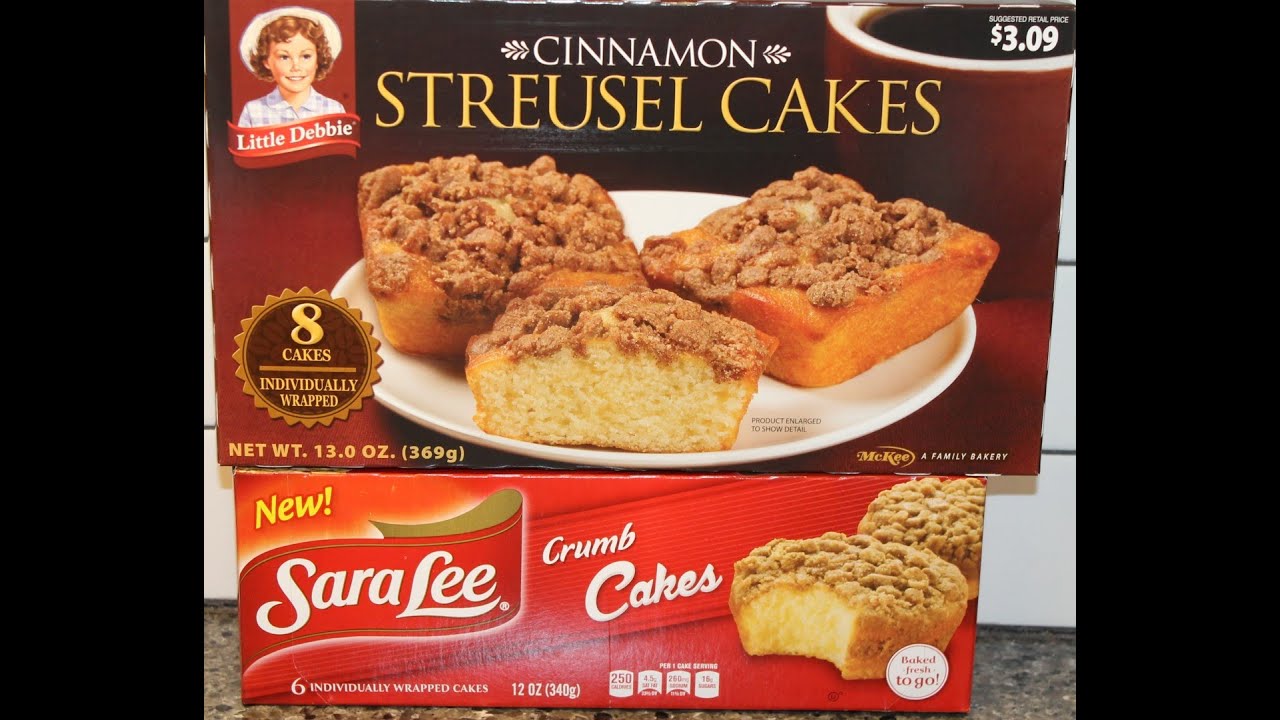 Little Debbie Cinnamon Streusel Cakes vs Sara Lee Crumb Cakes Blind