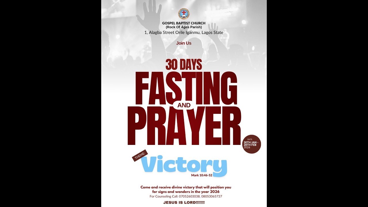 VICTORY || Day 26 || 30-Days Fasting and Prayer