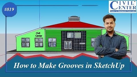 How to Make Grooves in SketchUp || Tips and Tricks of SketchUp