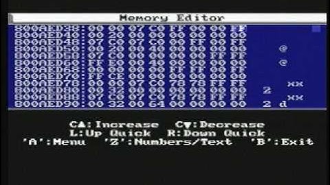 Gameshark code: Rainbow colour 