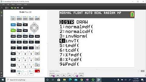 Confidence Level Multiplier using the TI-84