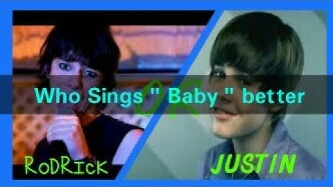 Rodrick sings "Baby" or Justin Bieber