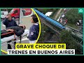 Choque de trenes en Argentina: Máquina se descarriló dejando varios heridos