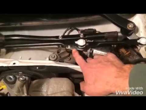 Chevrolet Cruze cruz wiper blade transmission motor removal replacement