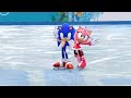 Mario And Sonic At The Sochi 2014 Olympic Winter Games Sonic X Amy Figure Skating Paris Remade 