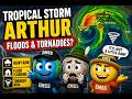 Tropical Storm Arthur Explained: Flooding, Tornado Risk, and What Families Should Know