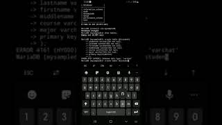 how to create database and tables in mysql using termux