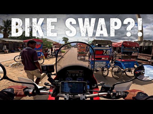 Swapping a KTM350 for a VINTAGE Honda AFRICA TWIN?! 🇲🇬 [S7-E102] class=