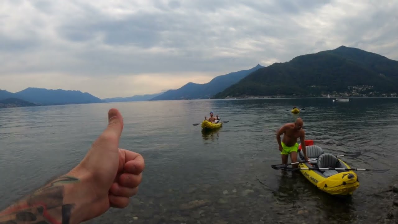 Maccagno kayak Lago Maggiore 🛶✈️Dji FPV video